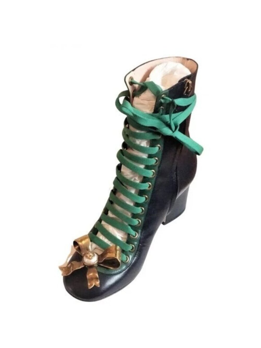 RUNWAY SUPER RARTE GUCCI BOOTS SIZE 38.5 IT, 7.5 or 8 US - Picture 6 of 16